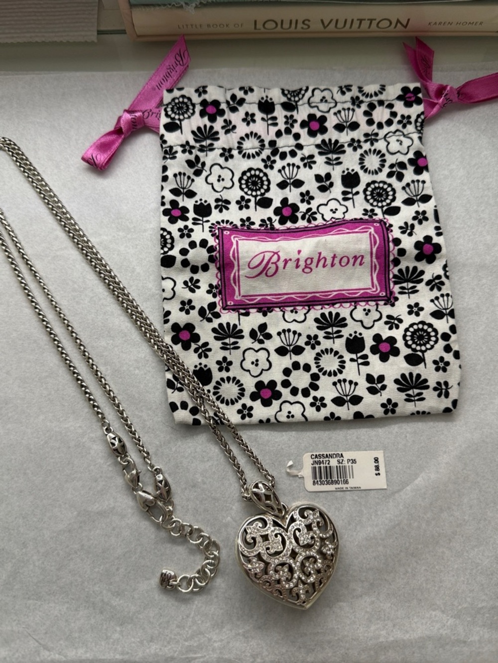 Brighton Cassandra Silver Heart Pendant